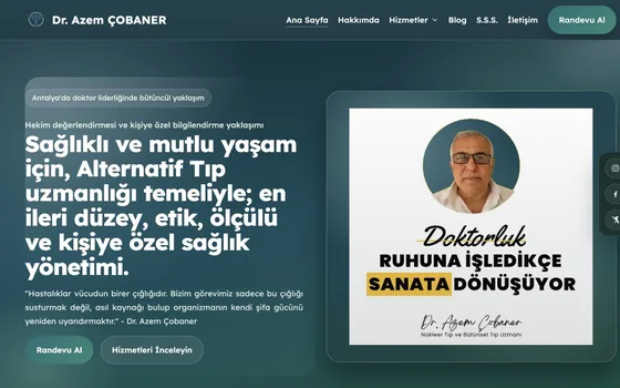 Dr. Azem Çobaner proje görünümü