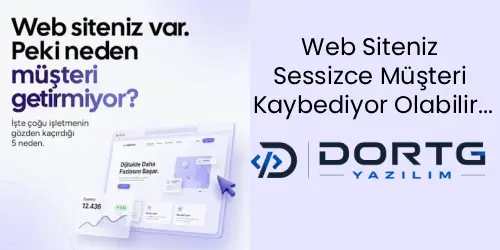 Web Siteniz Sessizce Müşteri Kaybediyor Olabilir...